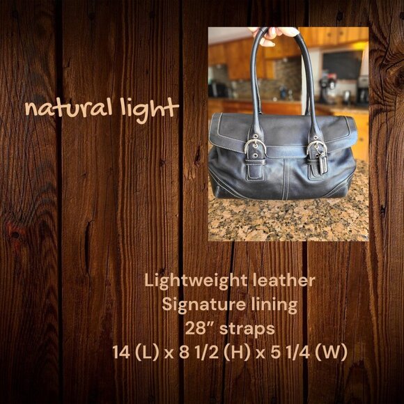 Coach Vintage Soho Flap Satchel black - Picture 5 of 11